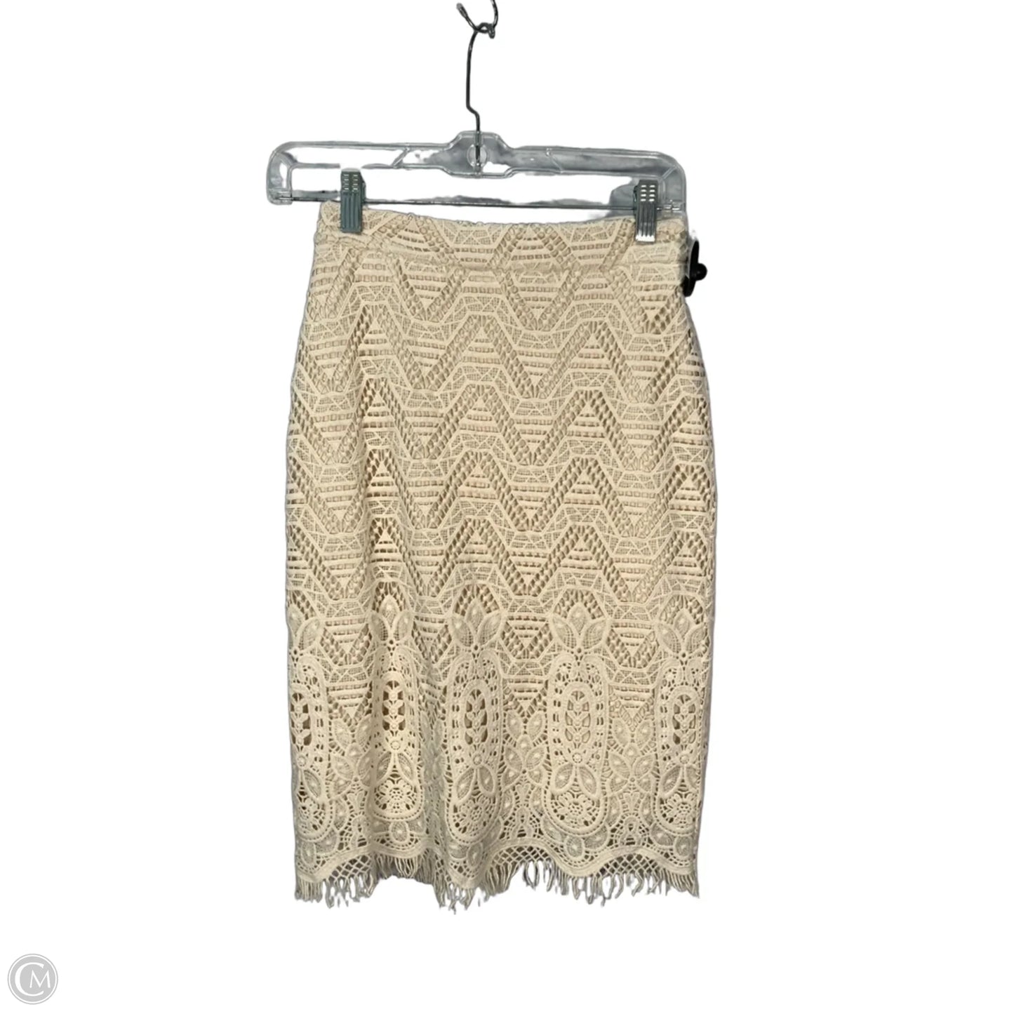 Skirt Midi By Maeve In Cream, Size: 2p