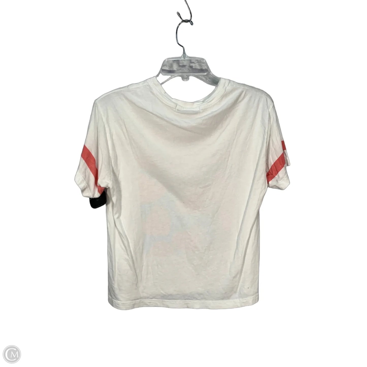 Top Short Sleeve By Anthropologie In White, Size: Xxl