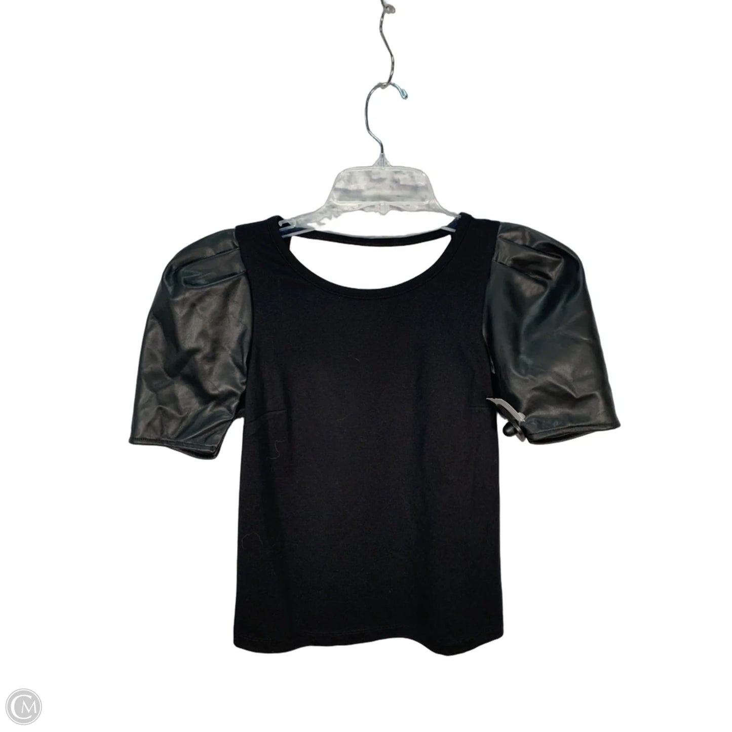 Top Short Sleeve By Anthropologie In Black, Size: Xxsp
