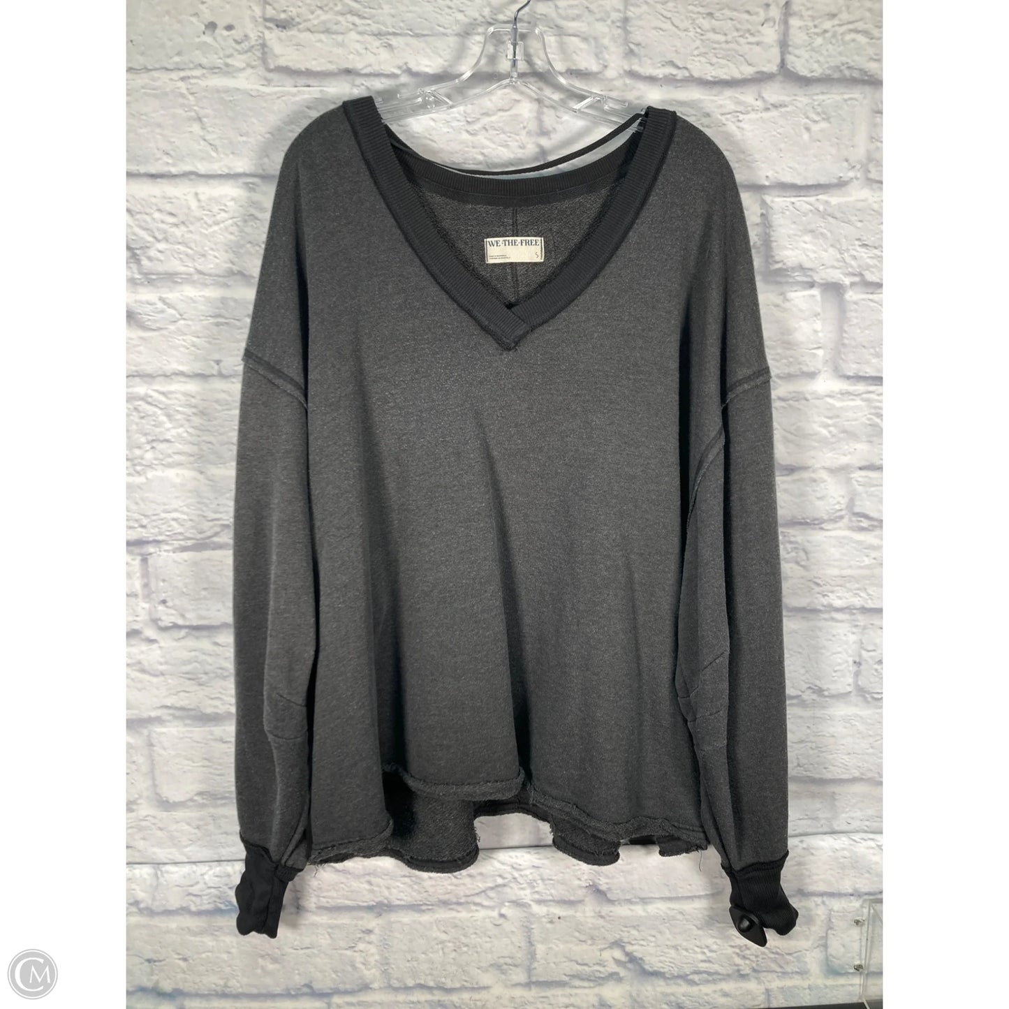 Sweatshirt Crewneck By We The Free In Grey, Size: S