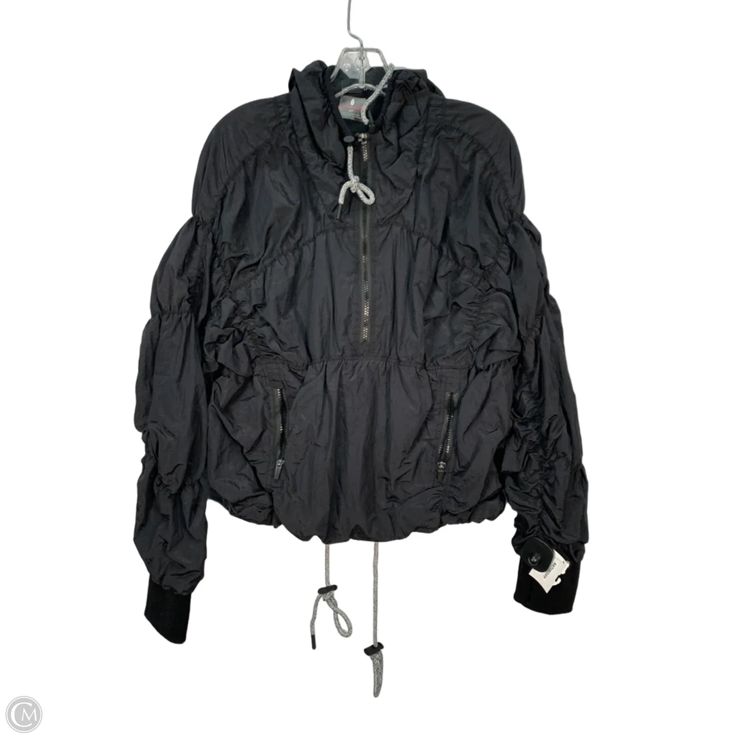 Jacket Windbreaker By Free People In Black, Size: S