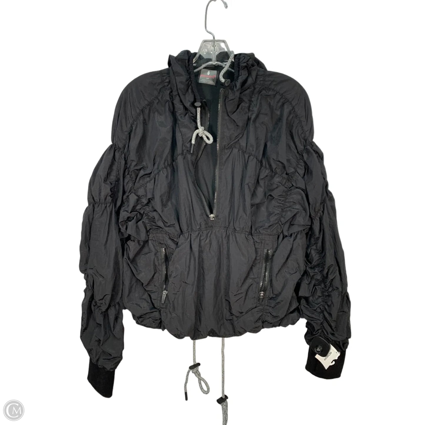 Jacket Windbreaker By Free People In Black, Size: S