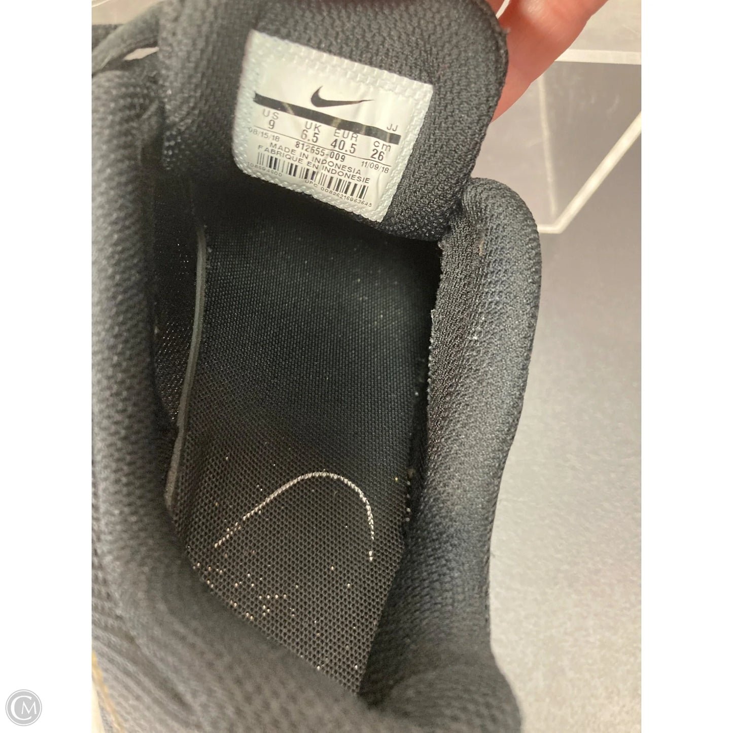 Shoes Athletic By Nike In Black, Size: 9