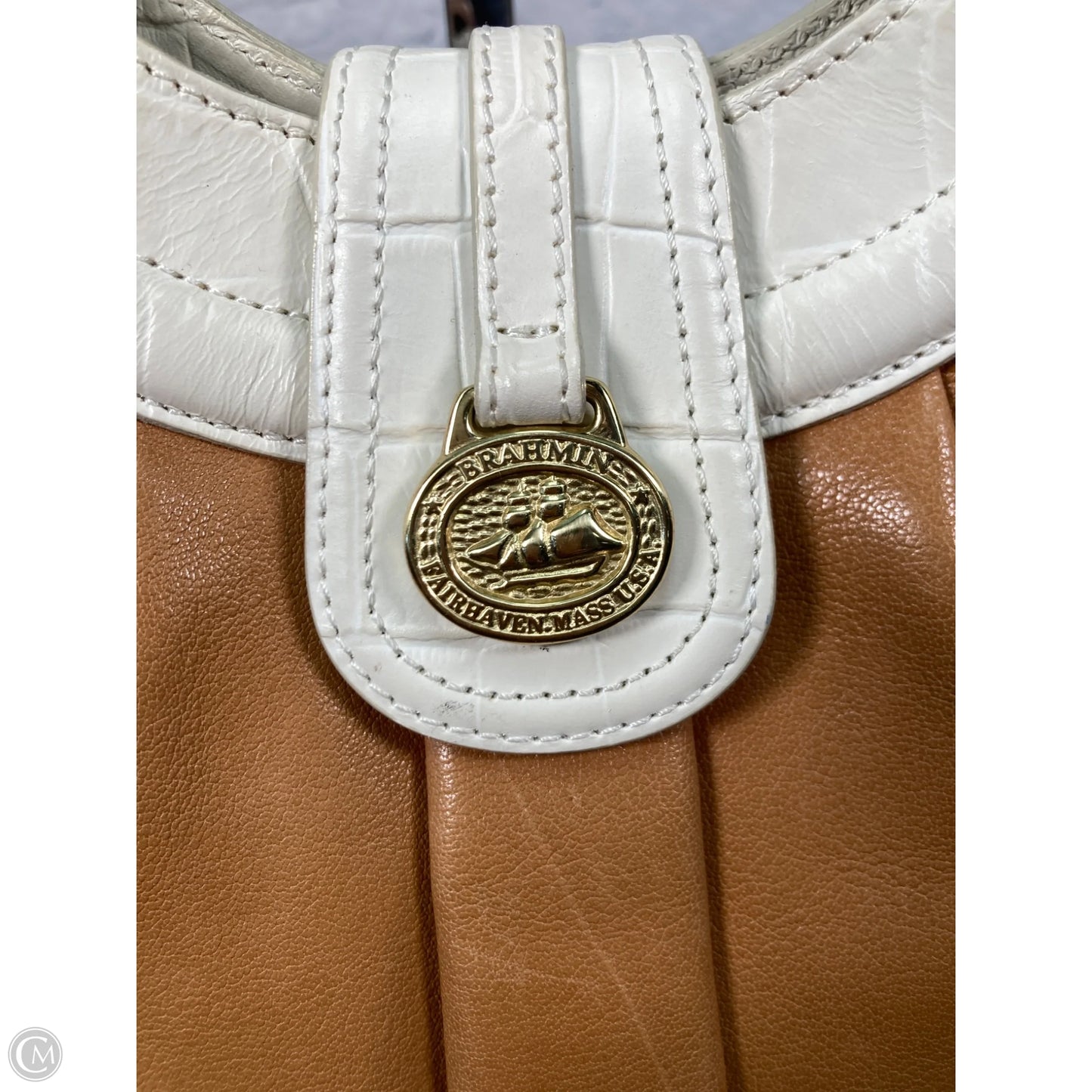 Handbag Designer By Brahmin, Size: Large