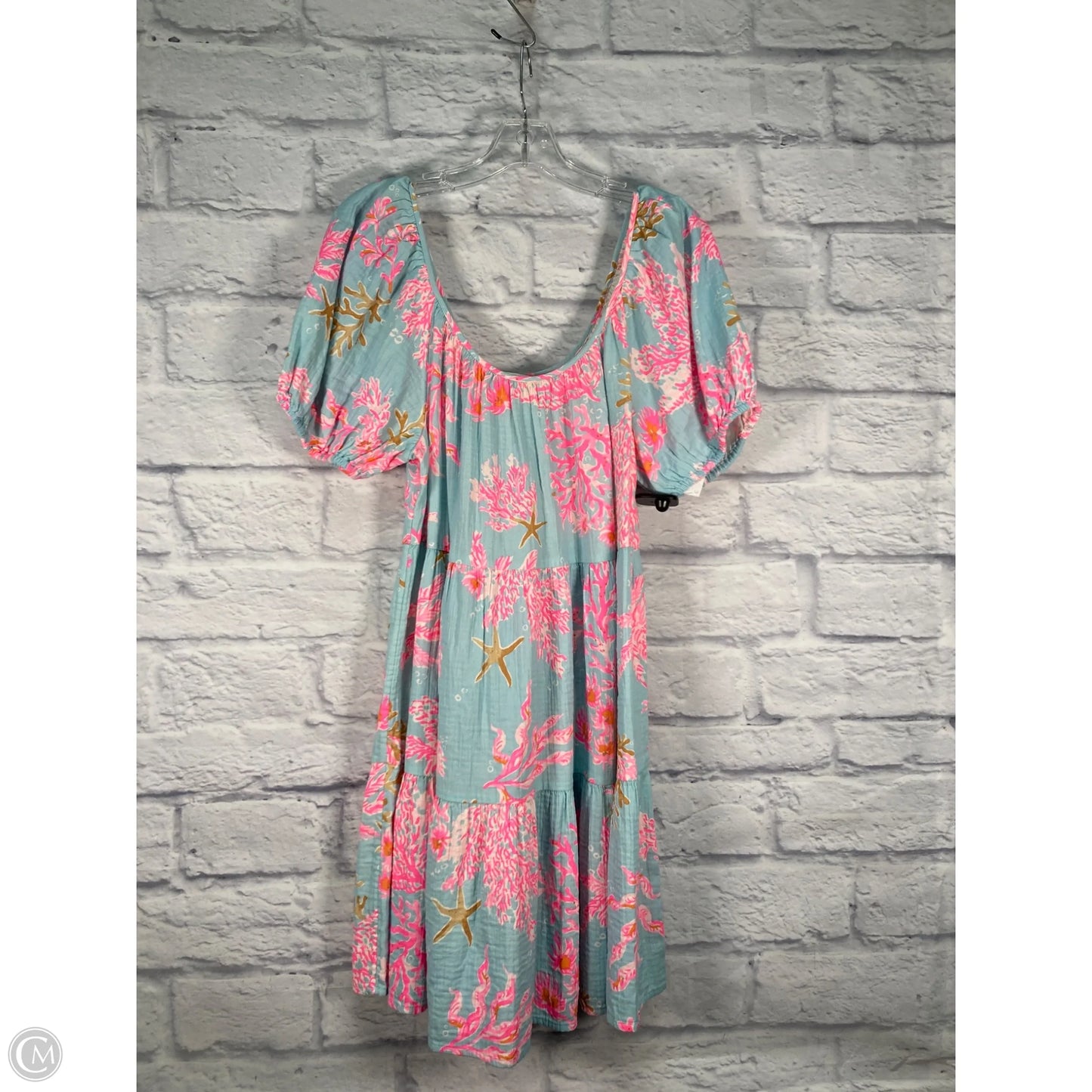 Dress Designer By Lilly Pulitzer In Blue & Pink, Size: Xs