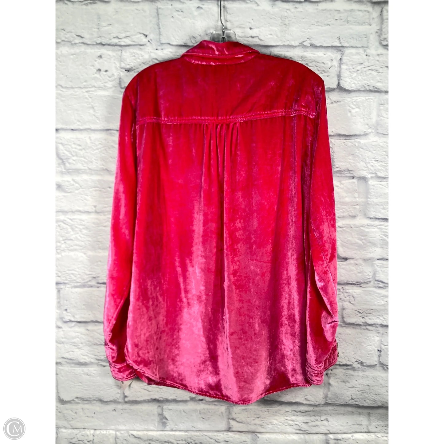 Top Long Sleeve By Pilcro In Pink, Size: L