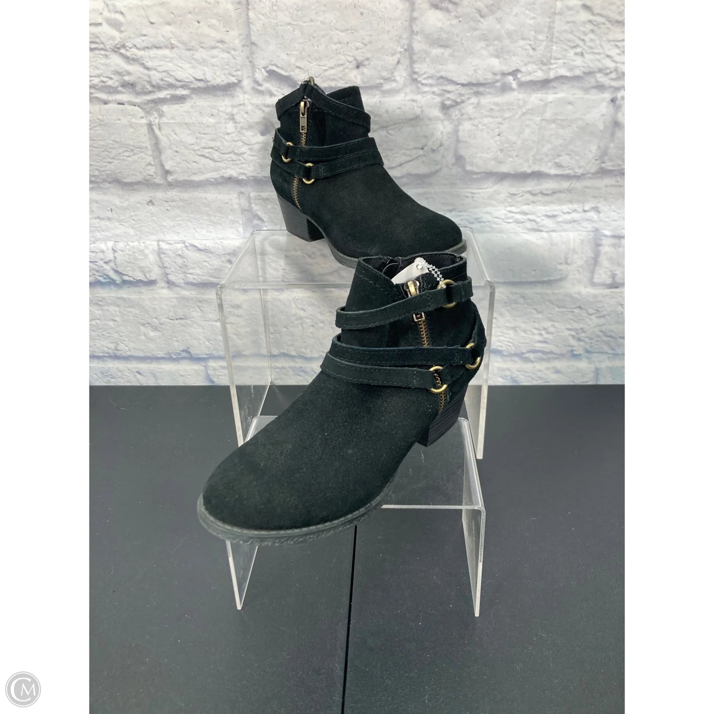 Boots Ankle Heels By Crown Vintage In Black, Size: 6.5