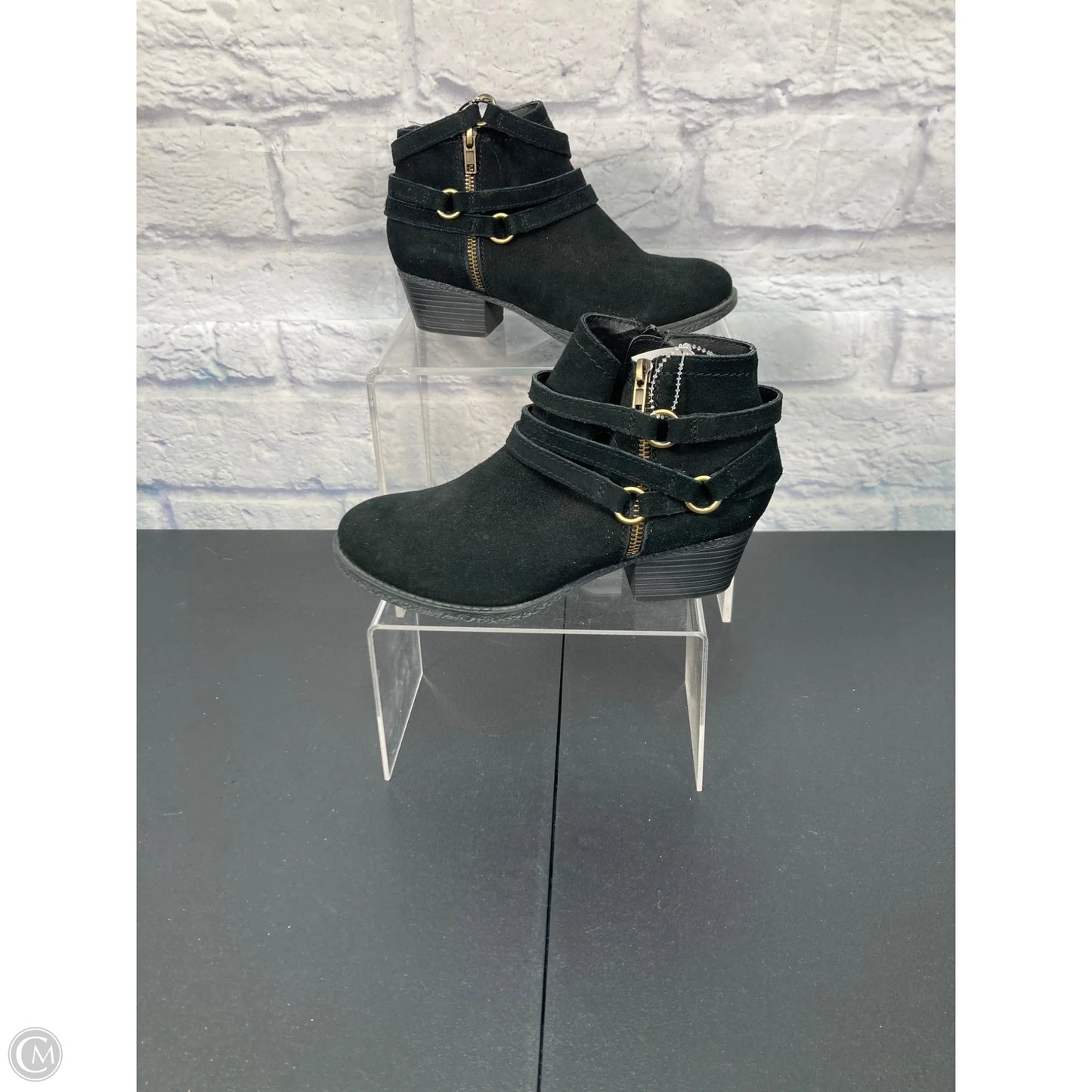 Boots Ankle Heels By Crown Vintage In Black, Size: 6.5