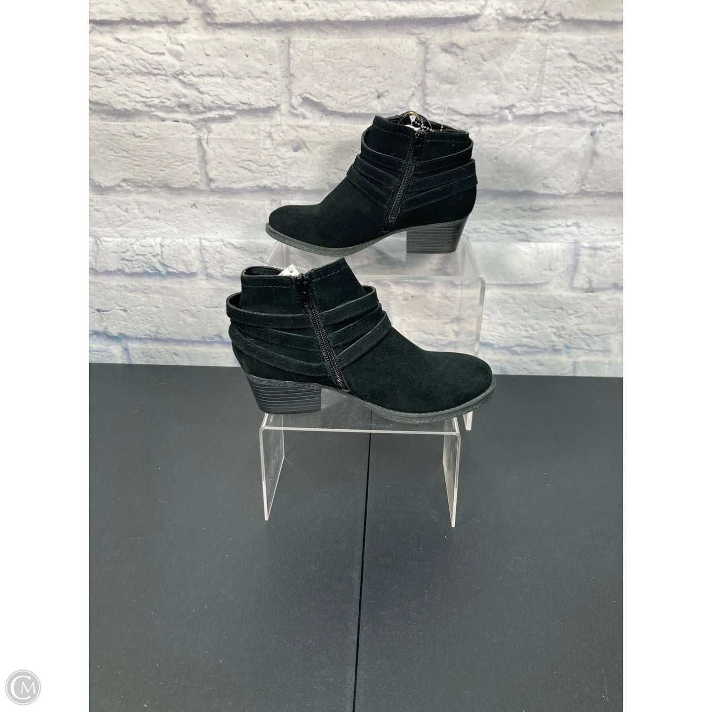 Boots Ankle Heels By Crown Vintage In Black, Size: 6.5