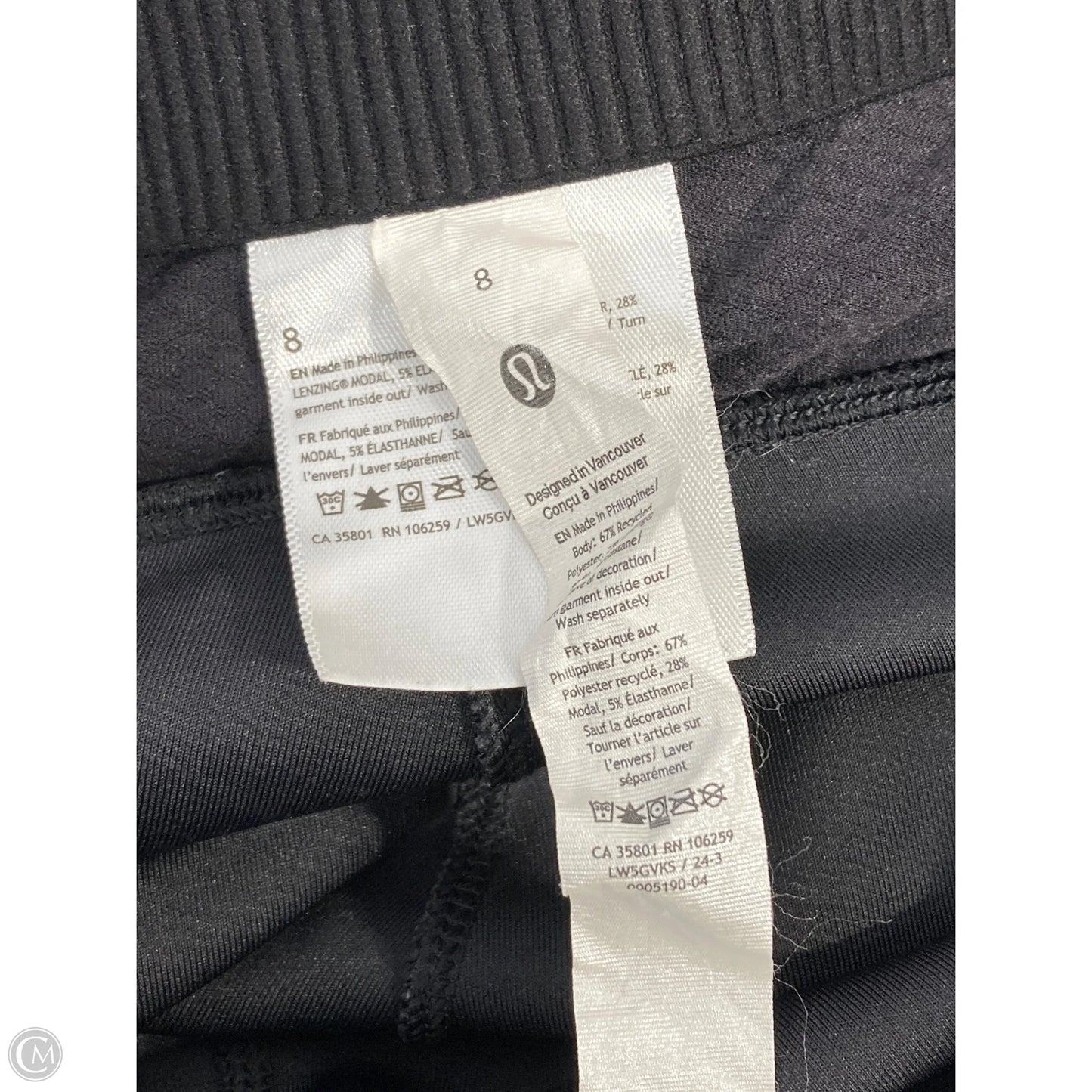 Athletic Leggings By Lululemon In Grey, Size: 8