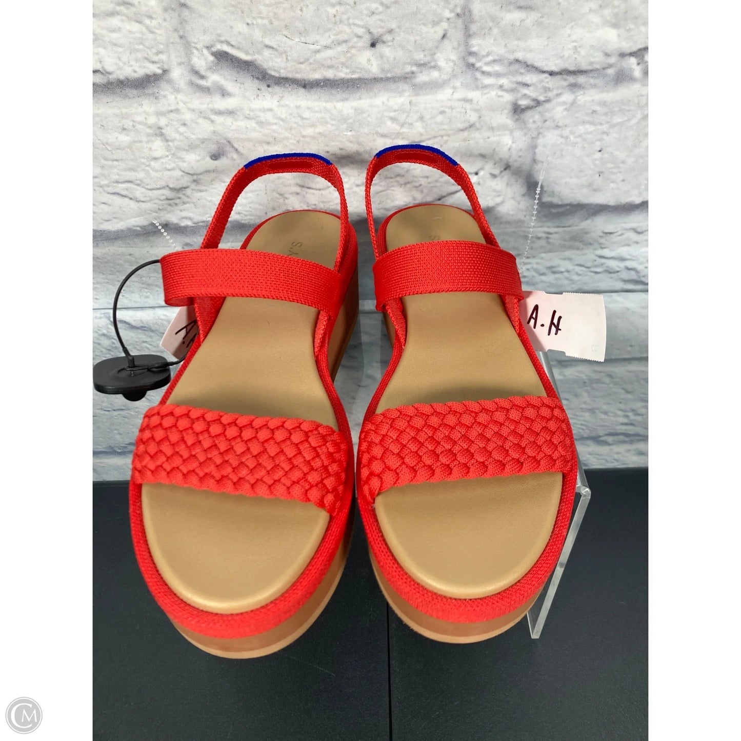 Sandals Heels Platform By Rothys In Coral, Size: 9.5