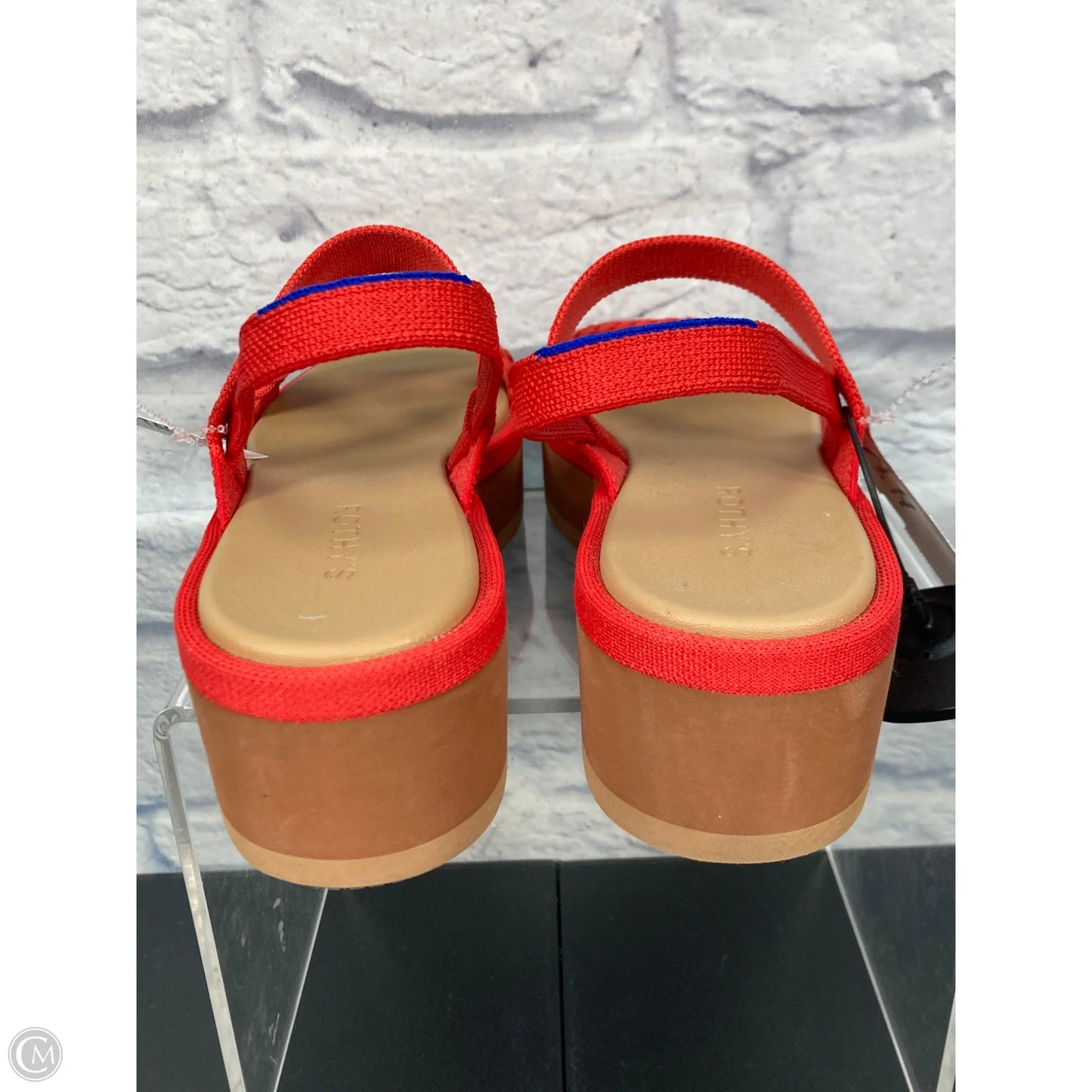 Sandals Heels Platform By Rothys In Coral, Size: 9.5