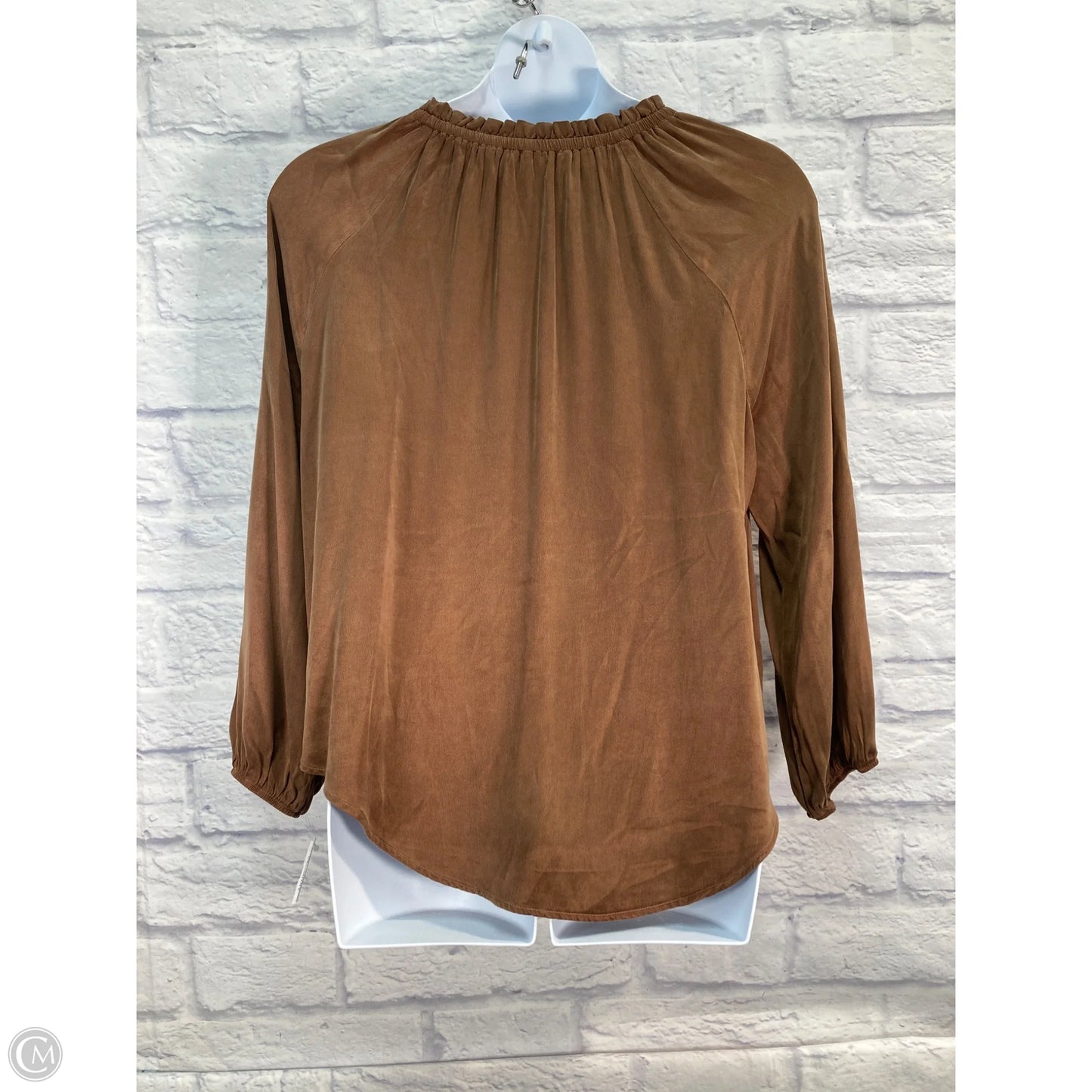 Top Long Sleeve By Cloth & Stone In Brown, Size: L