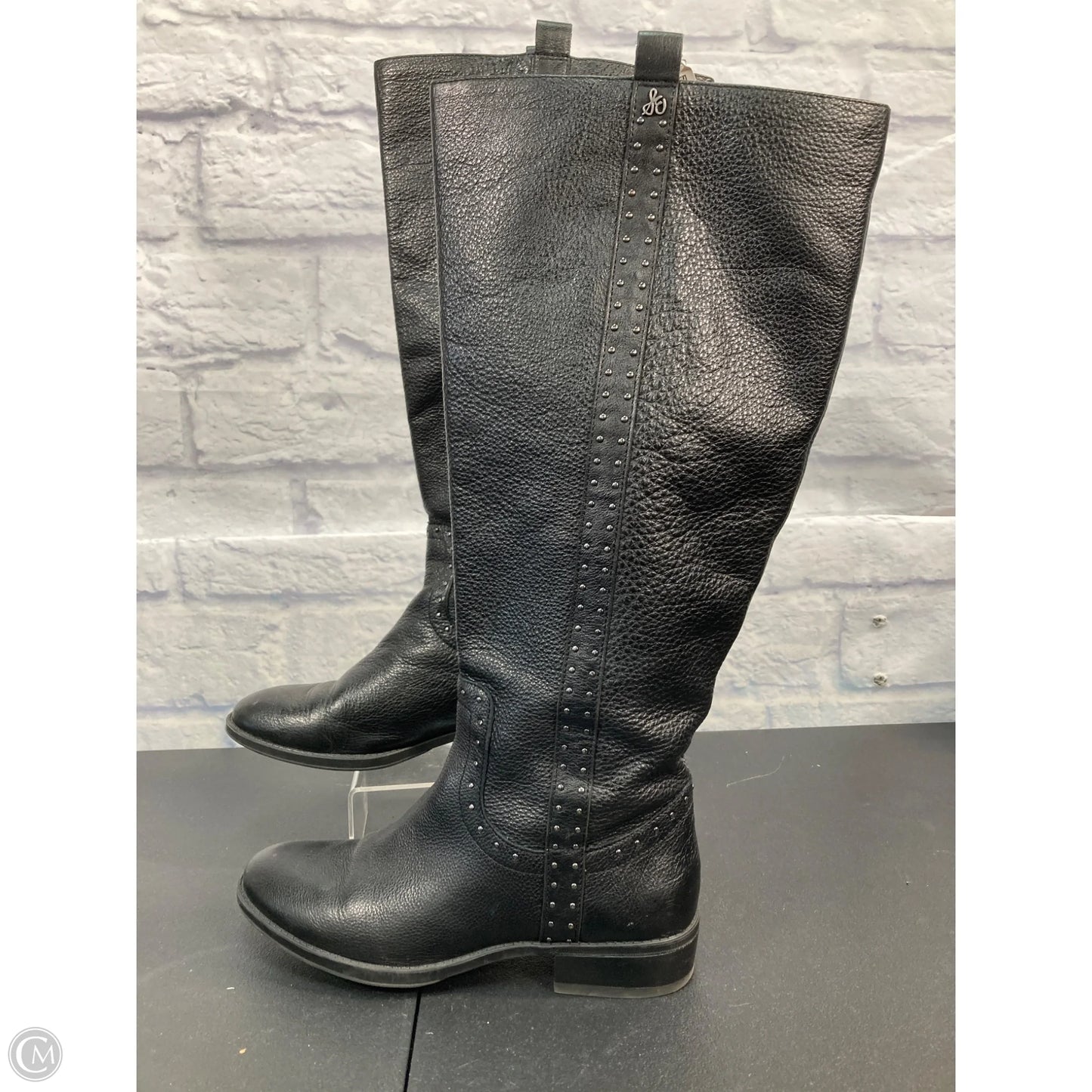 Boots Mid-calf Flats By Sam Edelman In Black, Size: 7