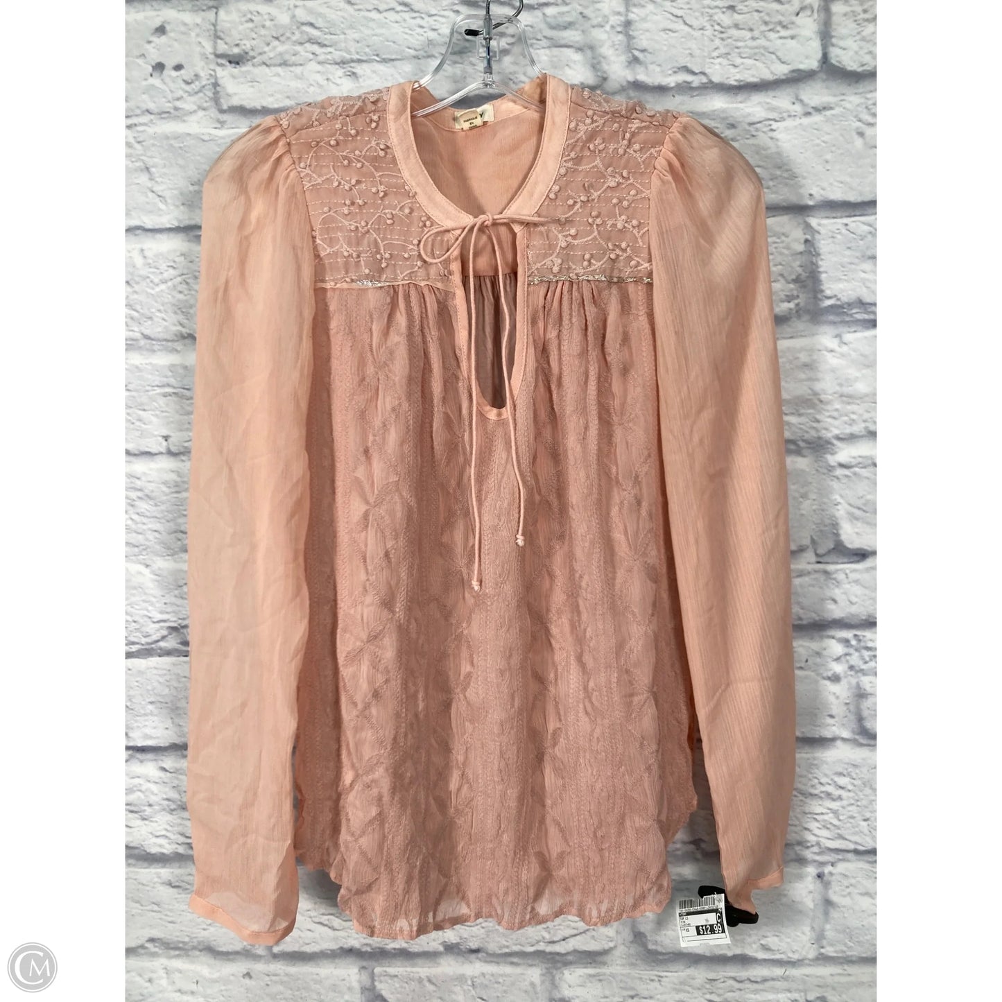 Top Long Sleeve By Tiny In Pink, Size: Xs