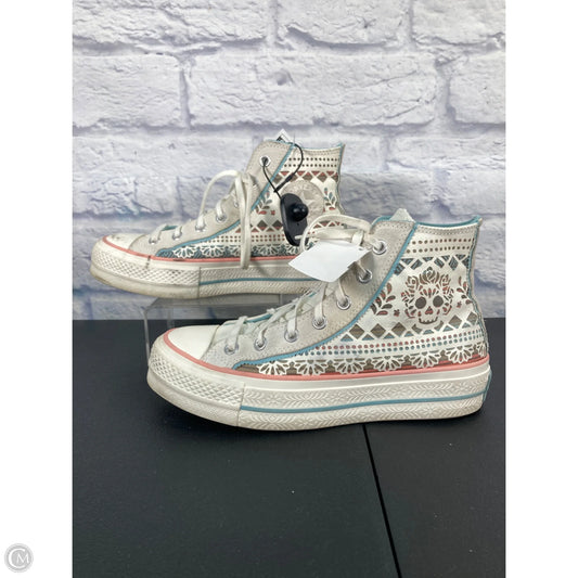 Shoes Sneakers Platform By Converse In Blue & Pink, Size: 8