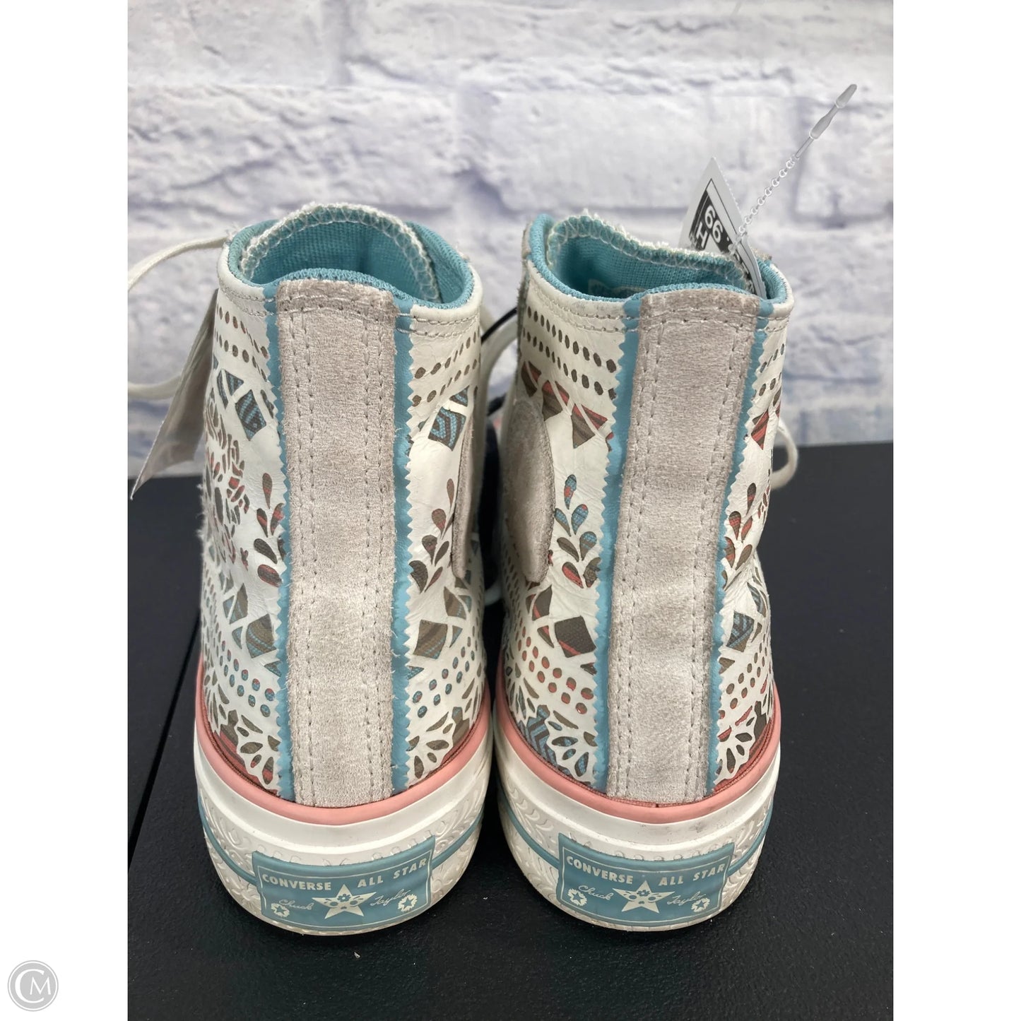Shoes Sneakers Platform By Converse In Blue & Pink, Size: 8