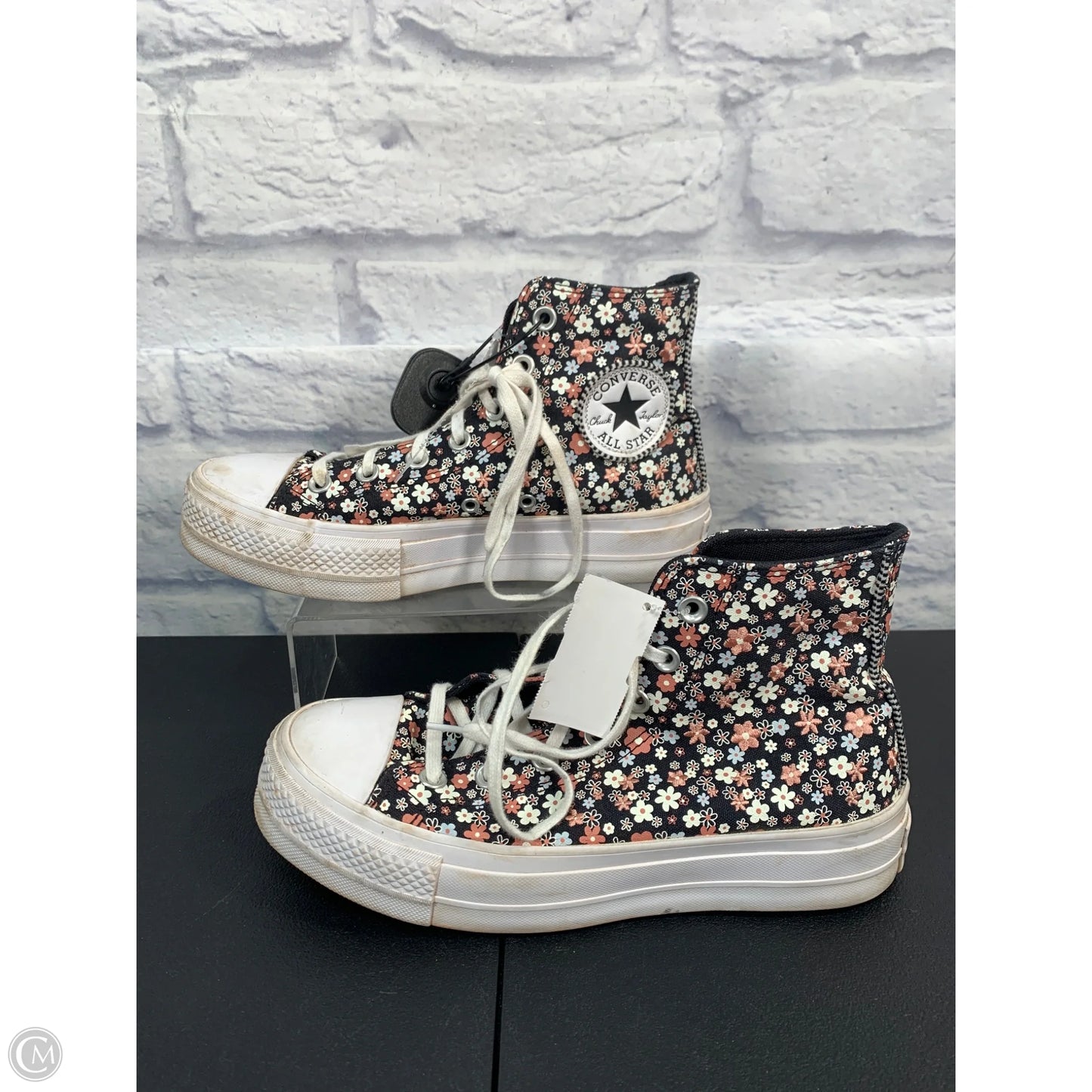 Shoes Sneakers Platform By Converse In Floral Print, Size: 8