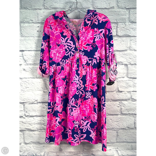 Dress Designer By Lilly Pulitzer In Blue & Pink, Size: Xxs