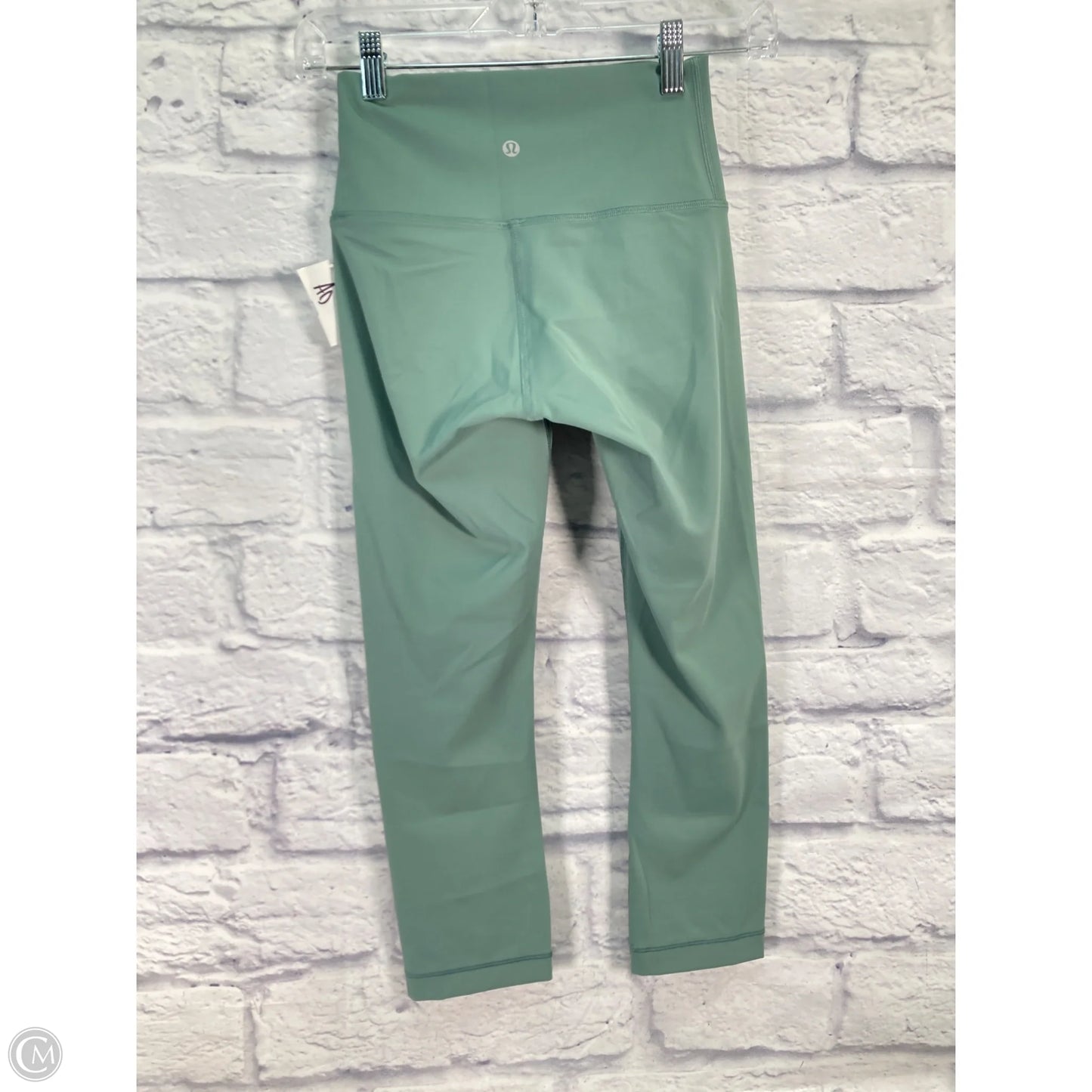Athletic Capris By Lululemon In Green, Size: 4