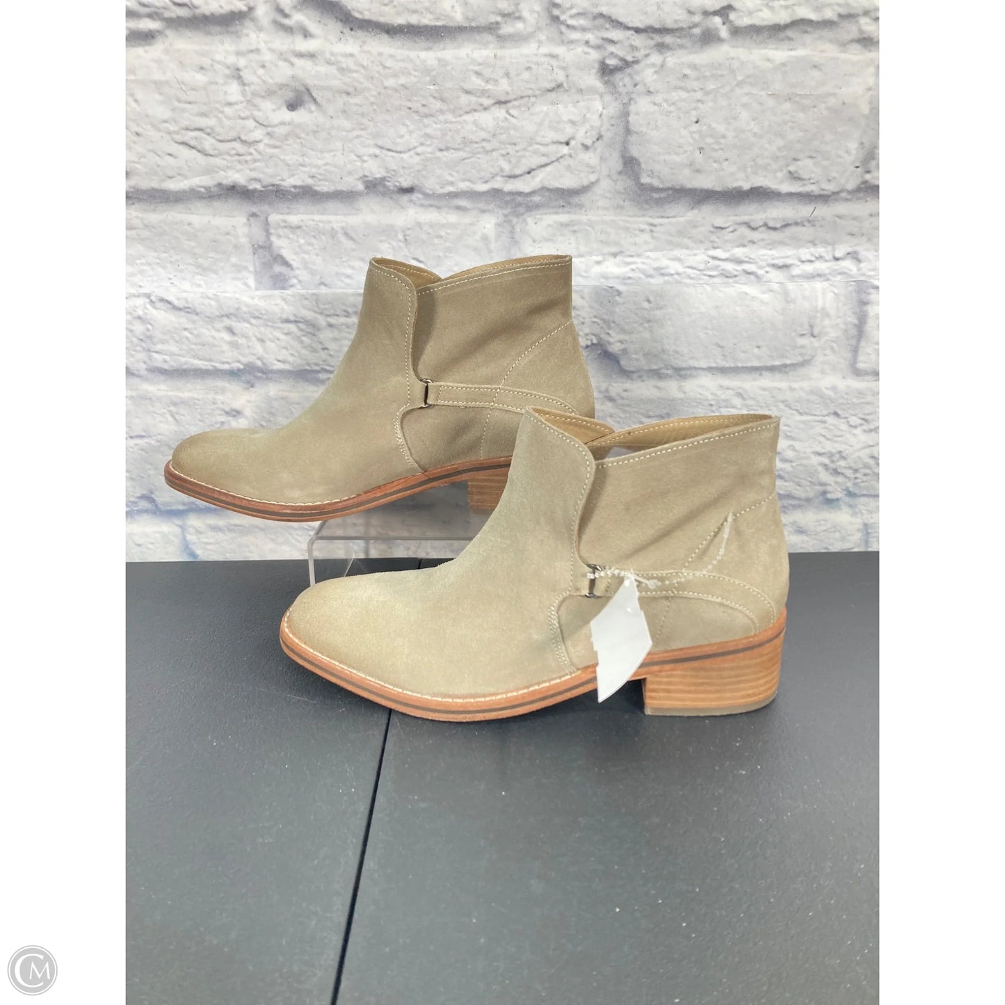 Boots Ankle Heels By Diba In Beige, Size: 8.5