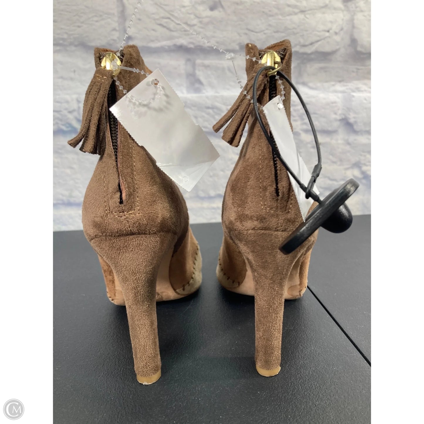 Boots Ankle Heels By Joie In Brown, Size: 7