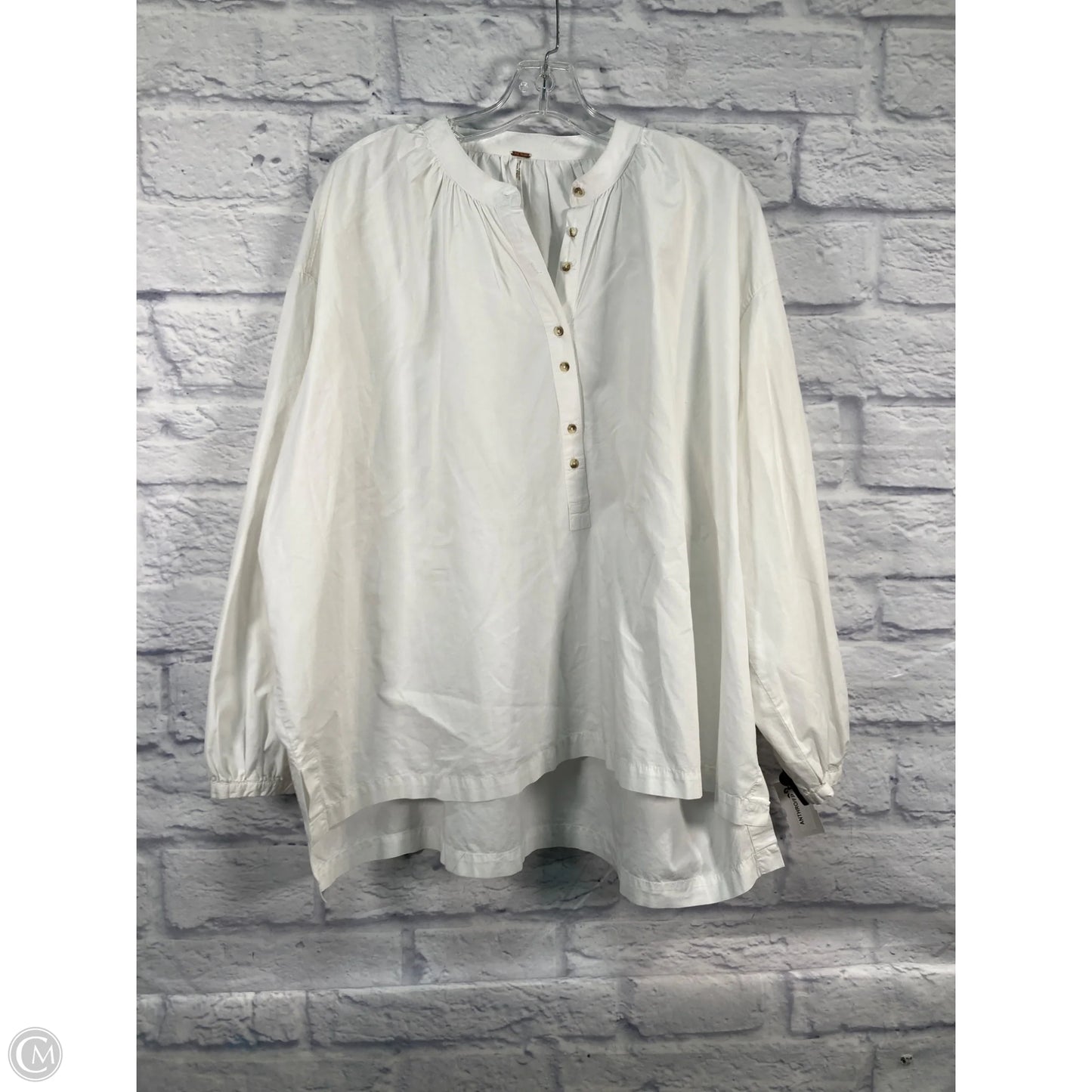 Top Long Sleeve By Free People In White, Size: M