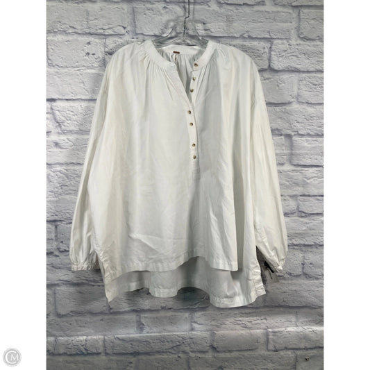 Top Long Sleeve By Free People In White, Size: M