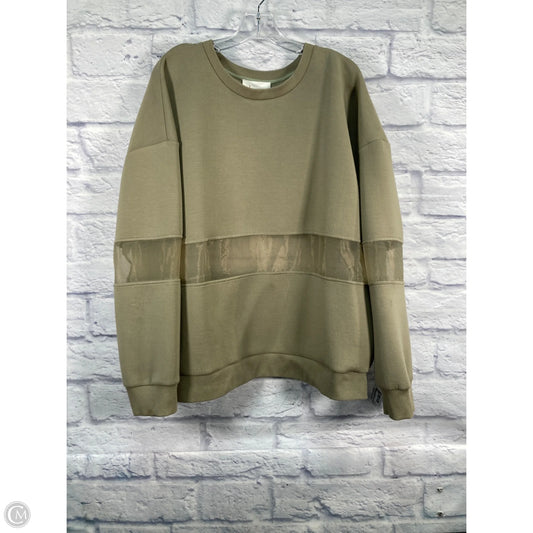Sweatshirt Crewneck By Anthropologie In Green, Size: Xl