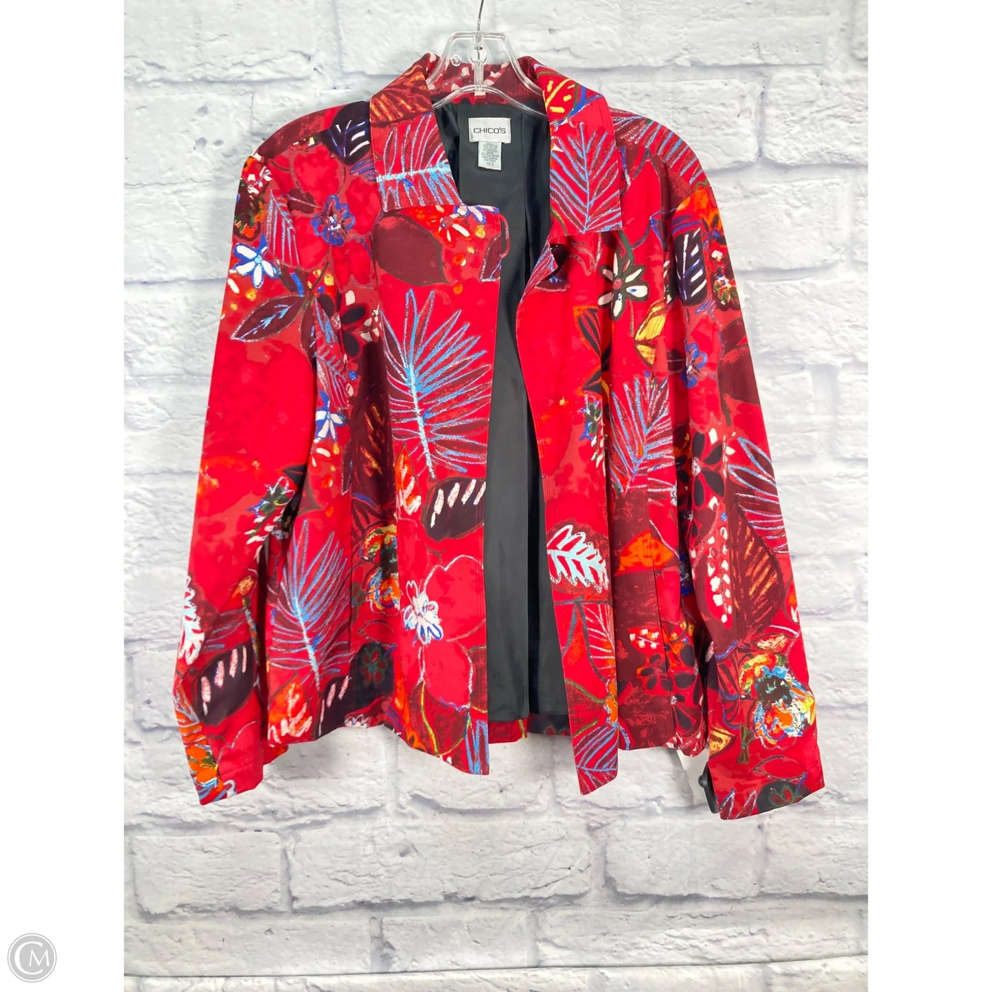 Blazer By Chicos In Red, Size: L