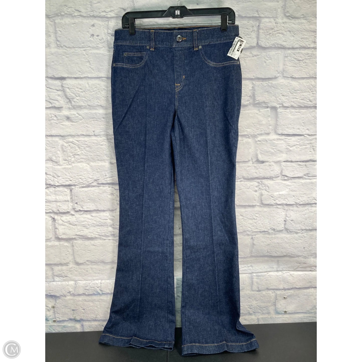 Jeans Boot Cut By Spanx In Blue Denim, Size: 12