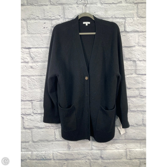 Sweater Cardigan By Clothes Mentor In Black, Size: L