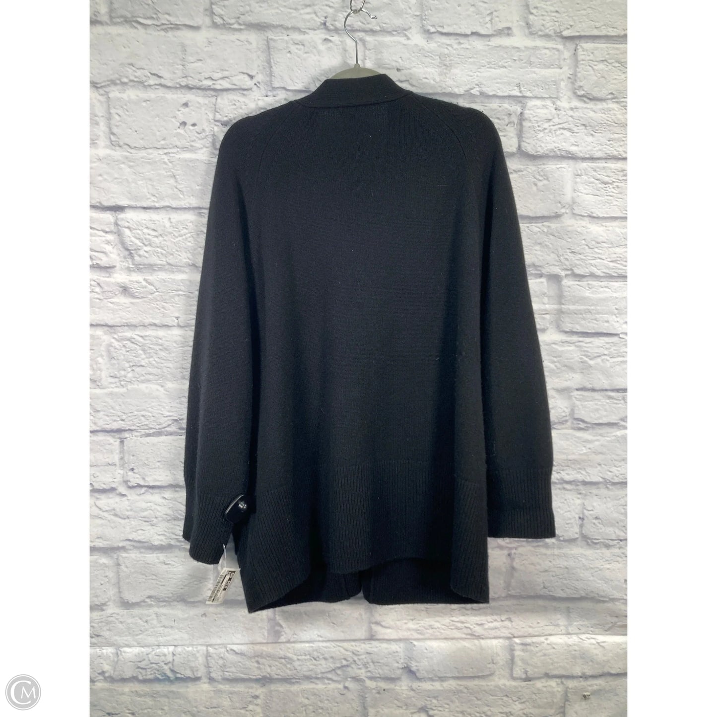 Sweater Cardigan By Clothes Mentor In Black, Size: L