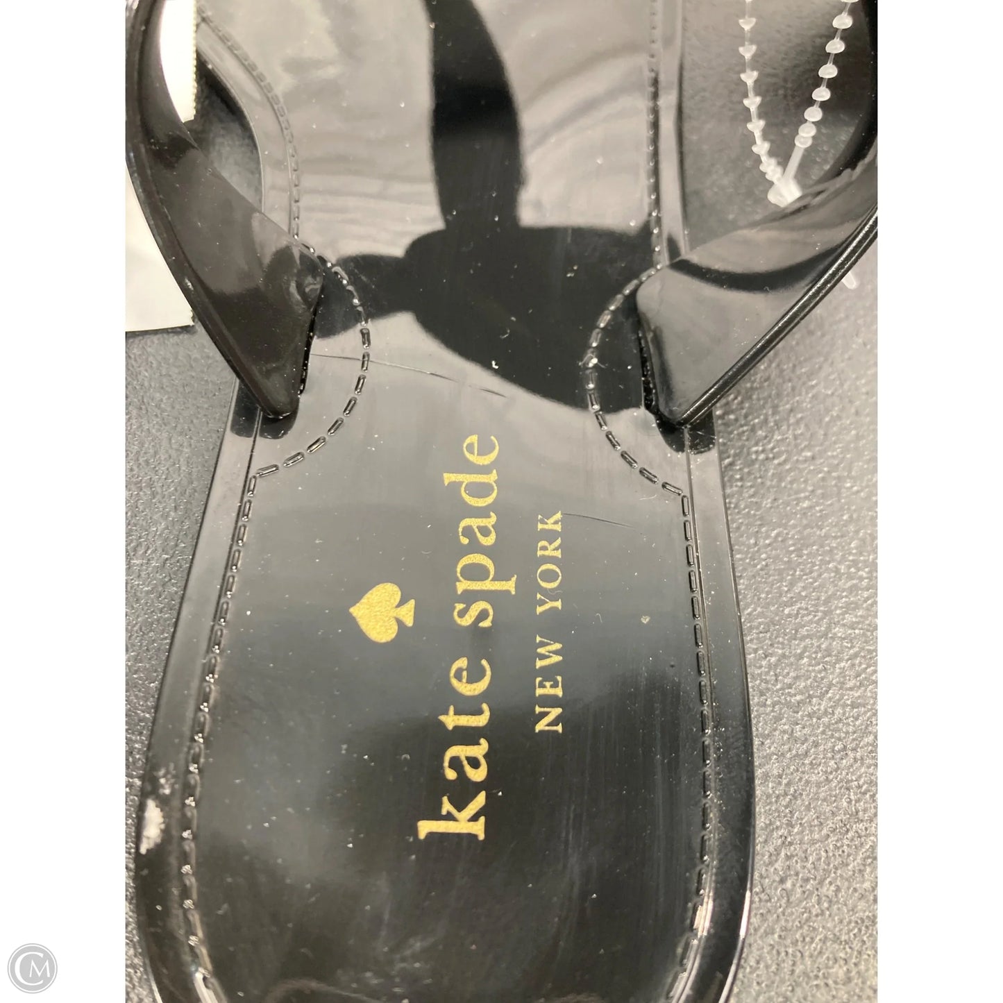 Sandals Designer By Kate Spade In Black, Size: 8