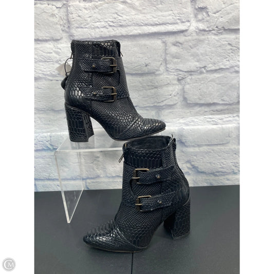 Boots Ankle Heels By Freebird In Black, Size: 8