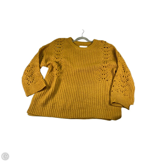 Sweater By Pilcro In Yellow, Size: L