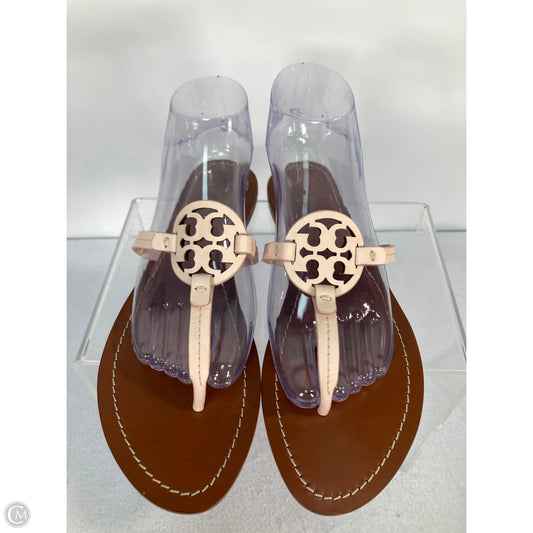 Sandals Designer By Tory Burch In Brown & Pink, Size: 10