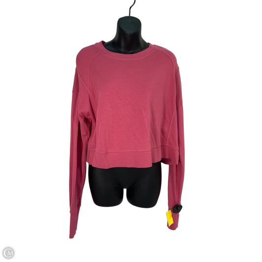 Sweatshirt Crewneck By Sweaty Betty In Pink, Size: M