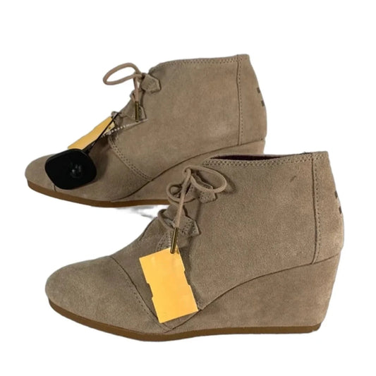 Boots Ankle Heels By Toms In Beige, Size: 11