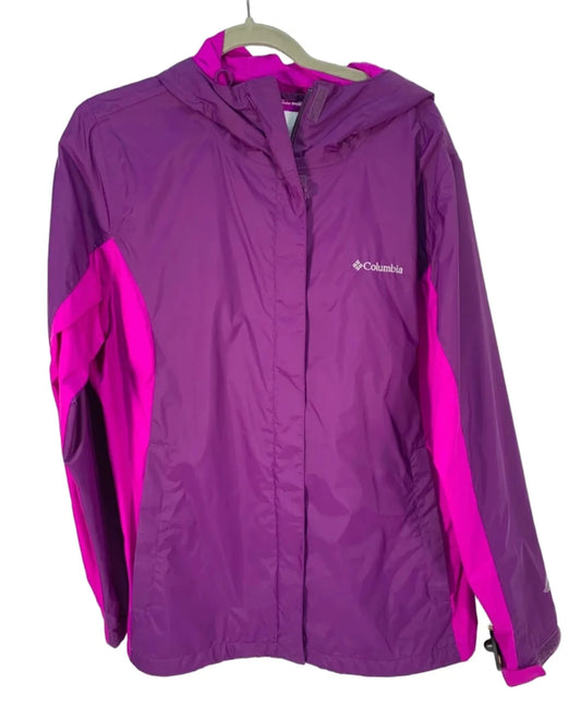 Jacket Windbreaker By Columbia In Purple, Size: Xl