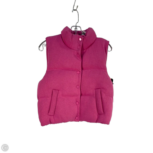 Vest Puffer & Quilted By Grey Lab In Pink, Size: Xs