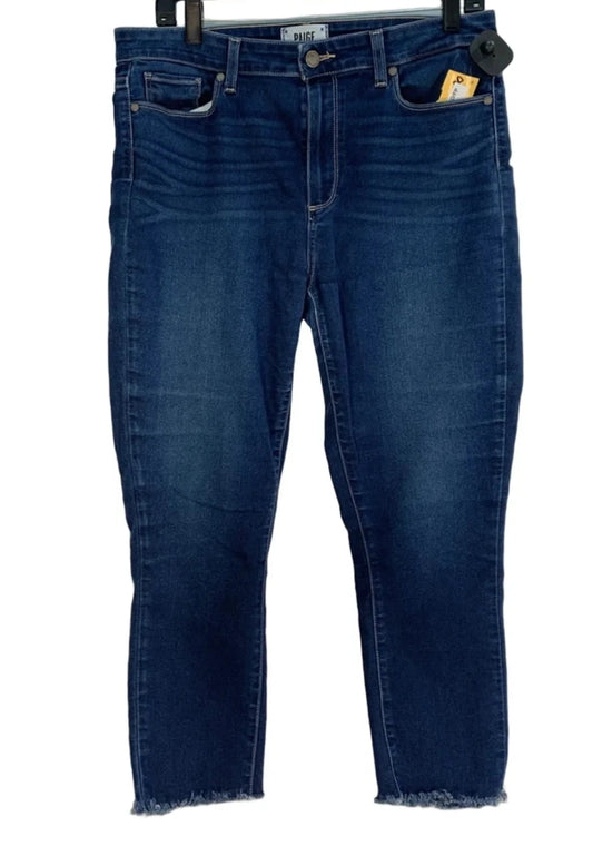 Jeans Skinny By Paige In Blue Denim, Size: 12