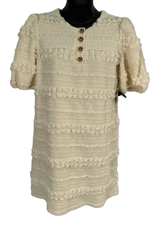 Dress Casual Short By English Factory In Cream, Size: Xs