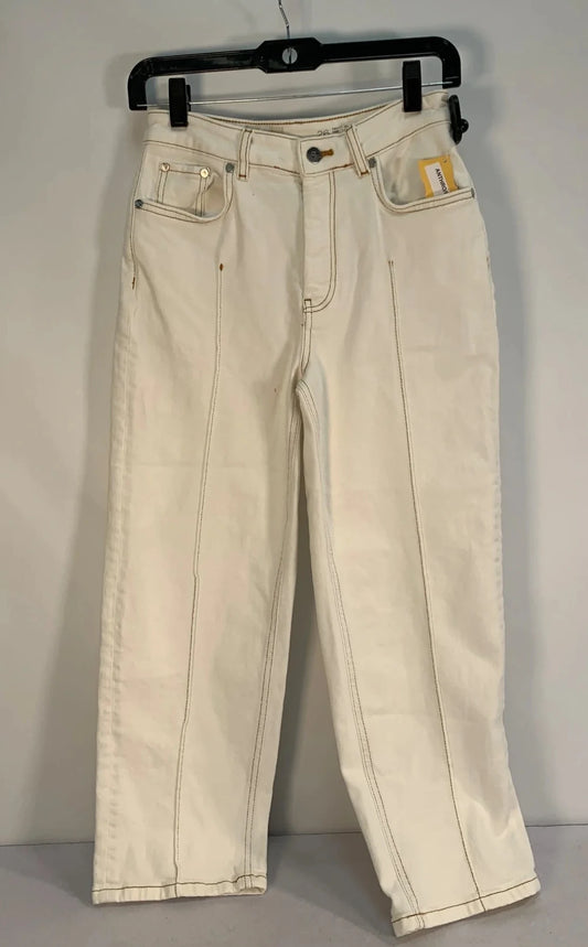 Jeans Cropped By Pilcro In Cream, Size: 2