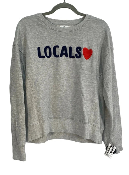 Sweatshirt Collar By Sundry In Grey, Size: Xs
