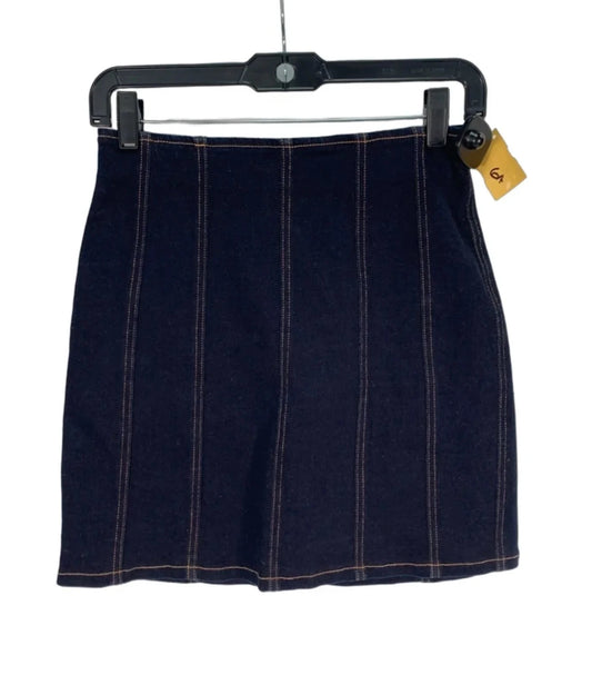 Skirt Mini & Short By Veronica Beard In Blue Denim, Size: 0