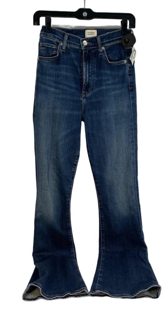 Jeans Flared By Citizens Of Humanity In Blue Denim, Size: 2