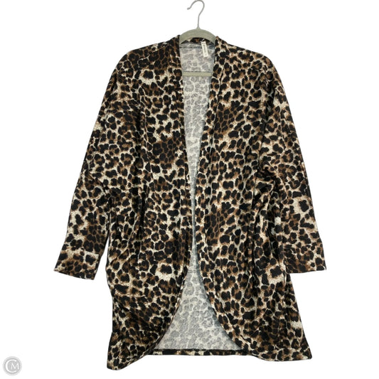 Cardigan By Emerald In Animal Print, Size: M