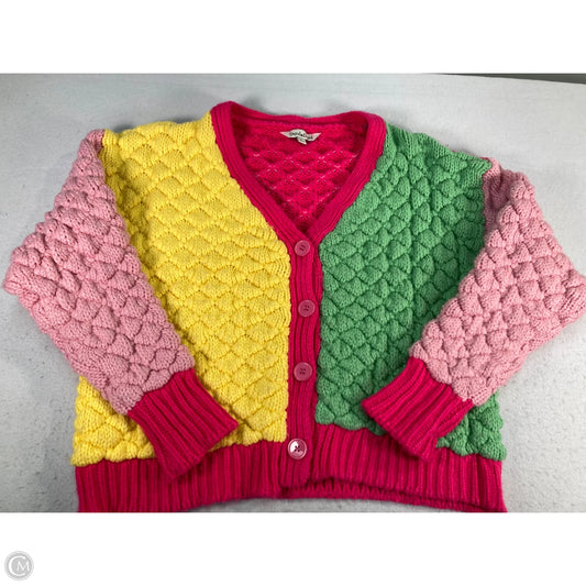 Sweater Cardigan By Davi & Dani In Multi-colored, Size: L
