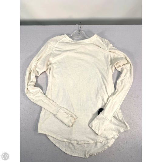 Top Long Sleeve By We The Free In Cream, Size: Xs